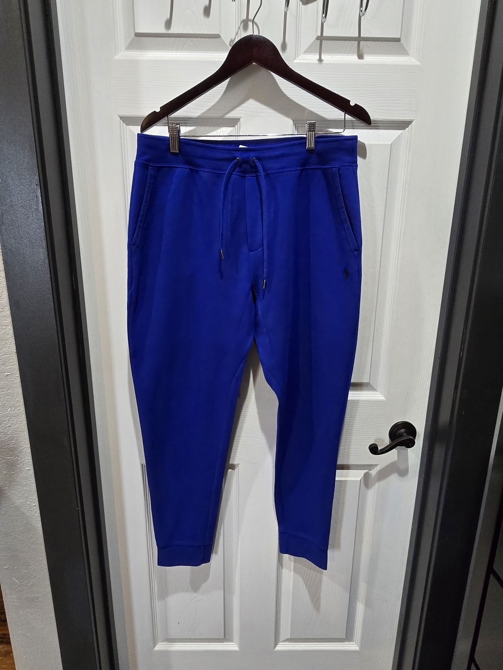 Polo by Ralph Lauren Men's Cobalt Blue Drawstring Joggers